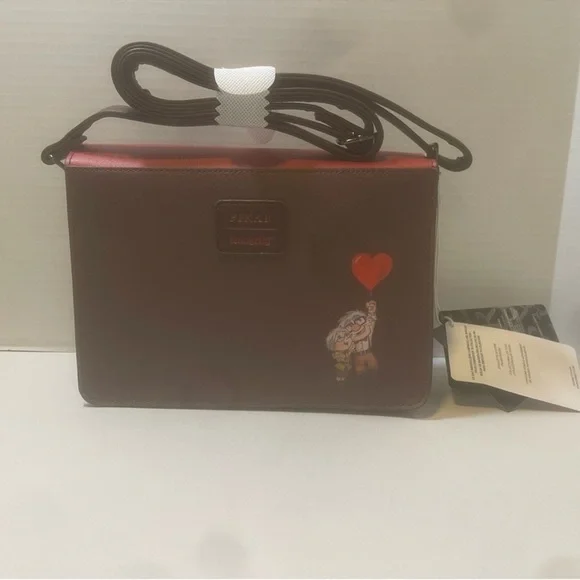 Loungefly Disney Pixar Up Adventure Book Pin Display Crossbody Bag - Picture 7 of 7